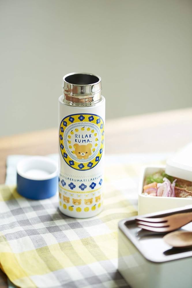 新品⭐︎リラックマ 茶こし付きステンレスボトル6本 八角形 ステンレス マグボトル 水筒 350ml 保冷 保温 直飲み